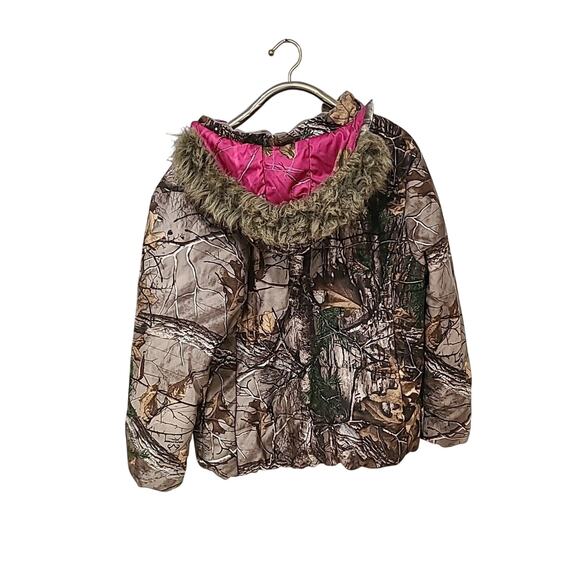 Real Tree Xtra Hoodie Puffer Jacket Womens 2XL Camouflage Hunting - Picture 6 of 8